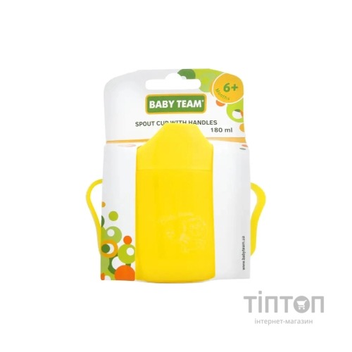 Поїльник-непроливайка Baby Team Спаут з ручками 180 мл (4824428050074)