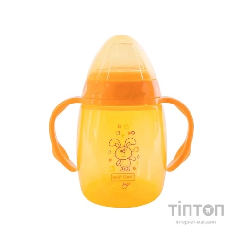 Поїльник-непроливайка Baby Team З силіконовим спаутом і ручками 250 мл (4824428050043)
