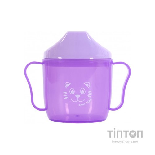 Поїльник-непроливайка Baby Team зі спаутом фіолетова 180 мл (5007_фиолетовый)