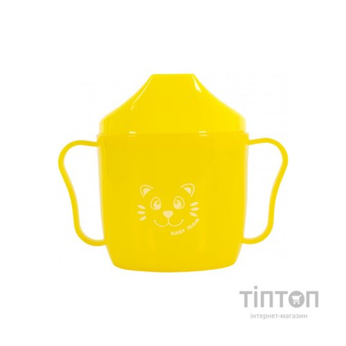 Поїльник-непроливайка Baby Team зі спаутом жовтий 180 мл (5007_желтый)