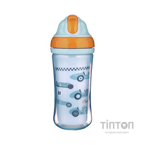 Поїльник-непроливайка Canpol babies Авто подвійна стінка із силіконовою трубочкою 260 мл (74/053)