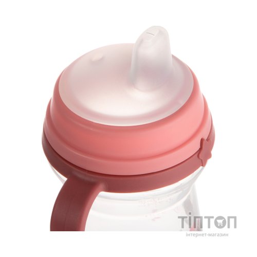 Поїльник-непроливайка Canpol babies Bonjour Paris з силіконовим носиком FirstCup 250 мл Рожева (56/613_pin)