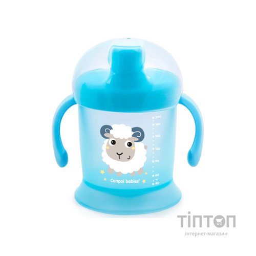 Поїльник-непроливайка Canpol babies Bunny&Company 200 мл Блакитна (31/300)