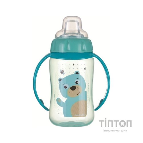 Поїльник-непроливайка Canpol babies Cute Animals Мишка з м'яким носиком і ручками 320 мл (56/512_tur)