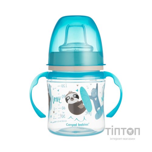 Поїльник-непроливайка Canpol babies EasyStart 120 мл - Sweet Fun синя (35/207_blu)