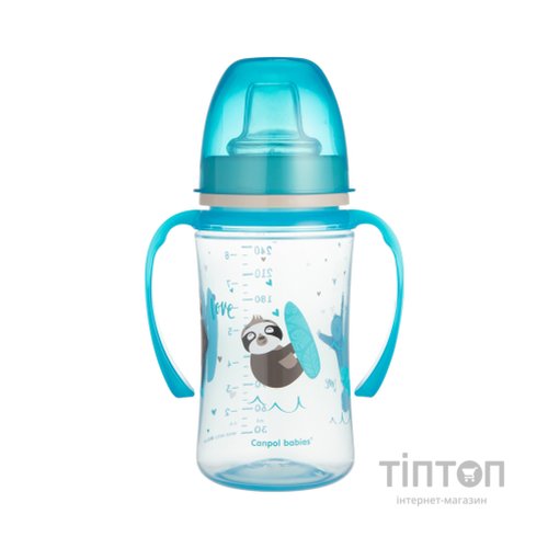 Поїльник-непроливайка Canpol babies EasyStart 240 мл -Sweet fun синя (35/208_blu)