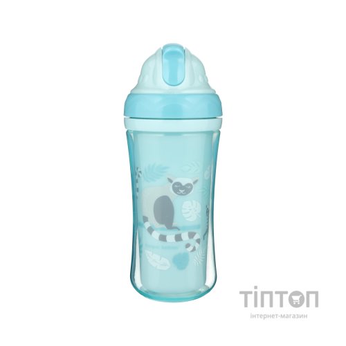 Поїльник-непроливайка Canpol babies Лемур подвійна стінка із силіконовою трубочкою 260 мл (74/051)