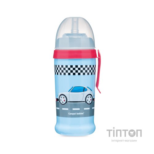 Поїльник-непроливайка Canpol babies Racing Темно-синій 350 мл (56/516_blud)
