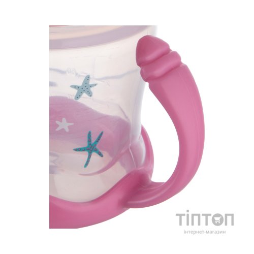 Поїльник-непроливайка Canpol babies Sweet fun 180 мл рожева (57/300_pin)