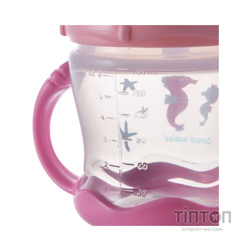 Поїльник-непроливайка Canpol babies Sweet fun 180 мл рожева (57/300_pin)
