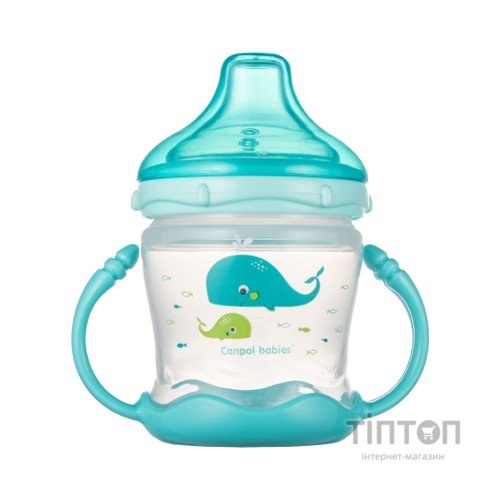 Поїльник-непроливайка Canpol babies Sweet fun 180 мл синя (57/300_blu)