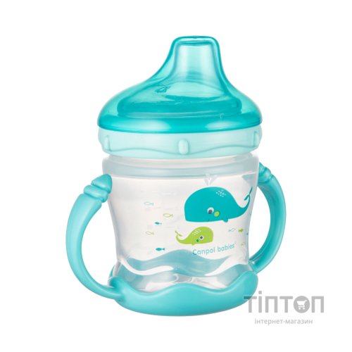 Поїльник-непроливайка Canpol babies Sweet fun 180 мл синя (57/300_blu)