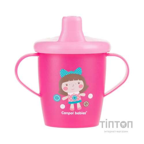 Поїльник-непроливайка Canpol babies Toys 250 мл Рожева (31/200_pin)