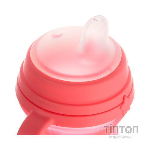 Поїльник-непроливайка Canpol babies з силіконовим носиком FirstCup 250 мл Рожева (56/615_pin)