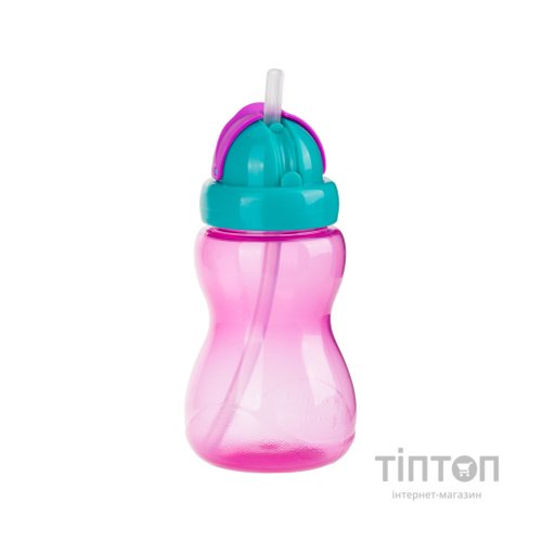 Поїльник-непроливайка Canpol babies з трубкою 270 мл Рожевий (56/109_pin)