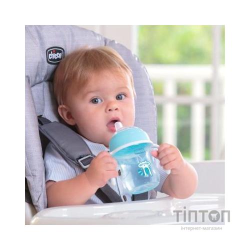 Поїльник-непроливайка Chicco Transition Cup 4м+ 200мл. Блакитна (06911.20)
