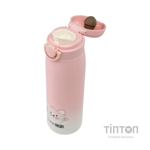 Поїльник-непроливайка FreeON термопляшка, рожева 480 мл (380692)