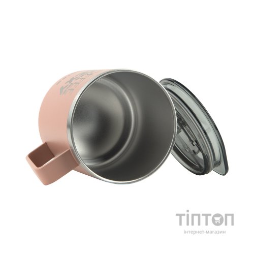 Поїльник-непроливайка Kite Coffee makes me sexy термокружка 400 мл, пудра (K22-379-03-2)