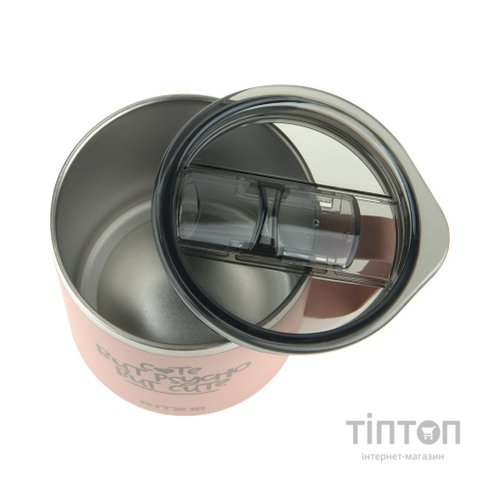 Поїльник-непроливайка Kite Cute but phycho термокружка 400 мл, пудра (K22-379-03-1)