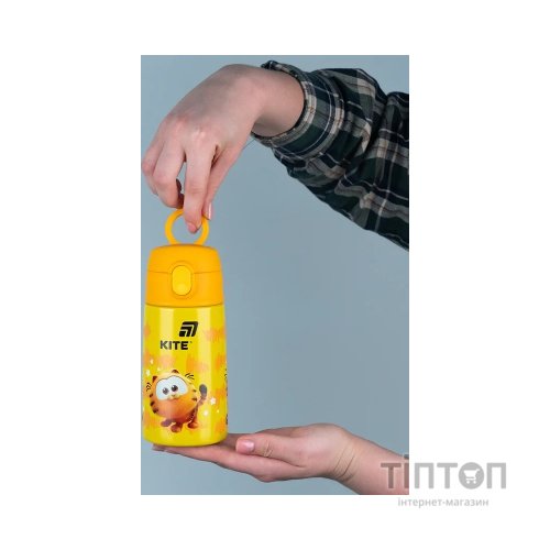 Поїльник-непроливайка Kite Garfield термос з трубочкою 400 мл (GF25-1261)
