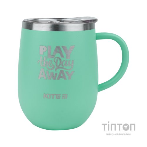 Поїльник-непроливайка Kite Play all day away термокружка 360 мл, бірюзова (K22-378-02-1)