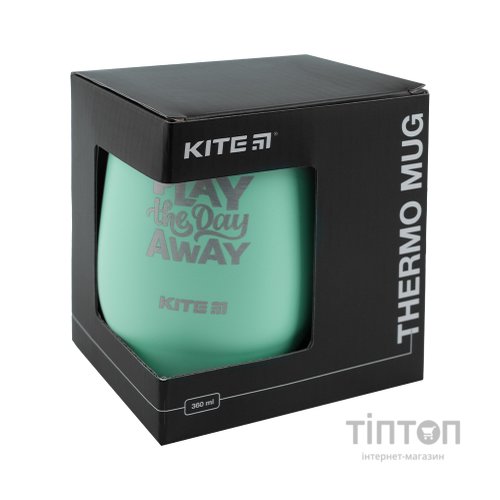 Поїльник-непроливайка Kite Play all day away термокружка 360 мл, бірюзова (K22-378-02-1)