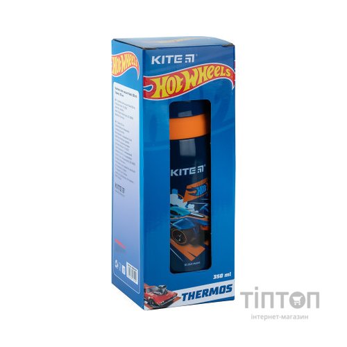 Поїльник-непроливайка Kite Термос 350 мл, Hot Wheels (HW24-301)