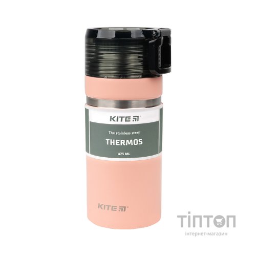 Поїльник-непроливайка Kite термос 473 мл., персиковий (K21-320-01)