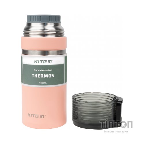 Поїльник-непроливайка Kite термос 473 мл., персиковий (K21-320-01)