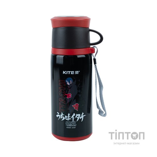 Поїльник-непроливайка Kite Термос Naruto 350 мл Чорний (NR23-305)