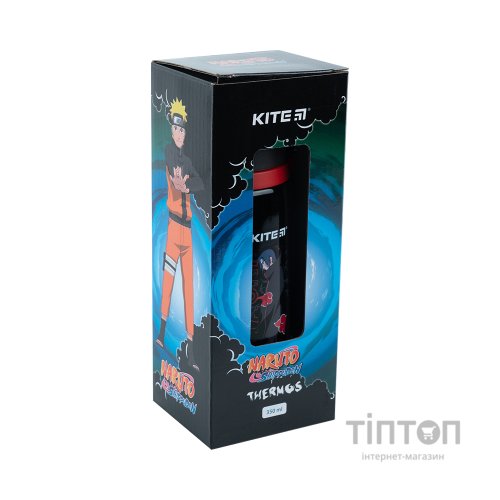 Поїльник-непроливайка Kite Термос Naruto 350 мл Чорний (NR23-305)