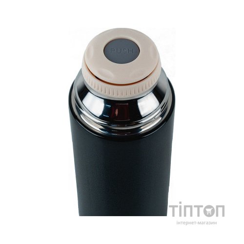 Поїльник-непроливайка Kite Термос Pearl, 350 мл, чорний (K24-302-1)