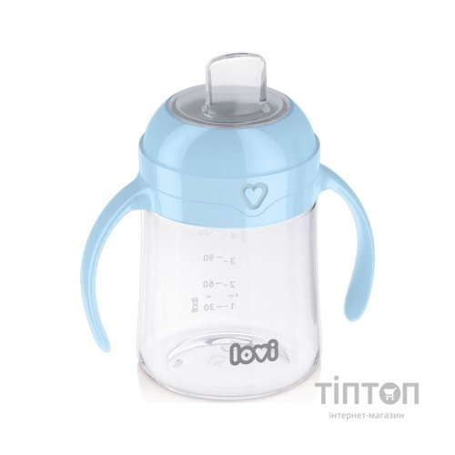 Поїльник-непроливайка Lovi 150 мл - блакитна (35/358)