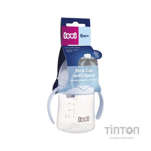 Поїльник-непроливайка Lovi 150 мл - блакитна (35/358)