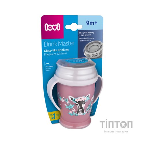 Поїльник-непроливайка Lovi 360 Drink Master Wild Soul Girl 250 мл (1/604new)