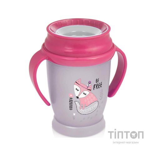 Поїльник-непроливайка Lovi 360 з ручками Junior Indian Summer Girl 250 мл (1/591new)