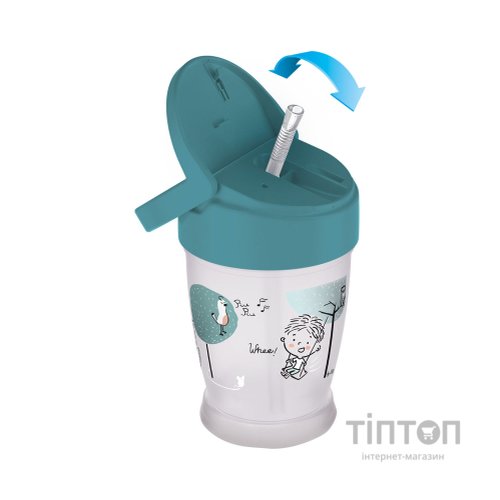 Поїльник-непроливайка Lovi Lovely Boy із силіконовою трубочкою 250 мл (35/354boy)