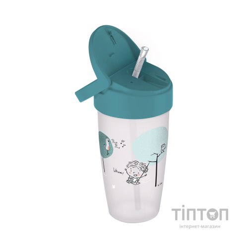 Поїльник-непроливайка Lovi Lovely Boy із силіконовою трубочкою 350 мл (35/355boy)