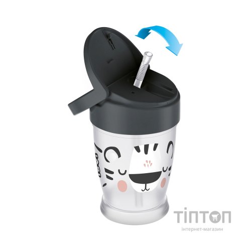 Поїльник-непроливайка Lovi Salt & Pepper із силіконовою трубочкою 250 мл (35/356)