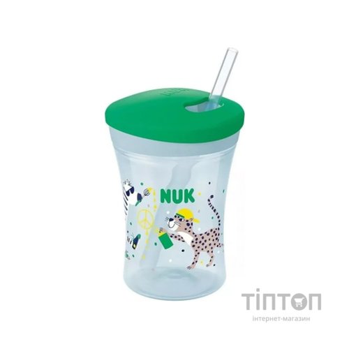 Поїльник-непроливайка Nuk Evolution Action Cup Zoo 230 мл (3952421)