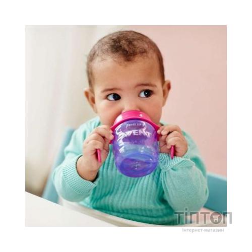 Поїльник-непроливайка Philips AVENT з м'яким носиком 200 мл рожевий, 6 міс+ (SCF551/03)