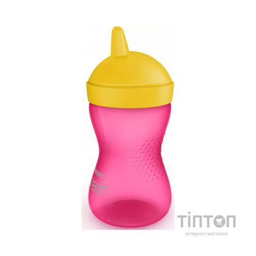 Поїльник-непроливайка Philips AVENT з твердим носиком Рожева 300 мл (SCF804/04)