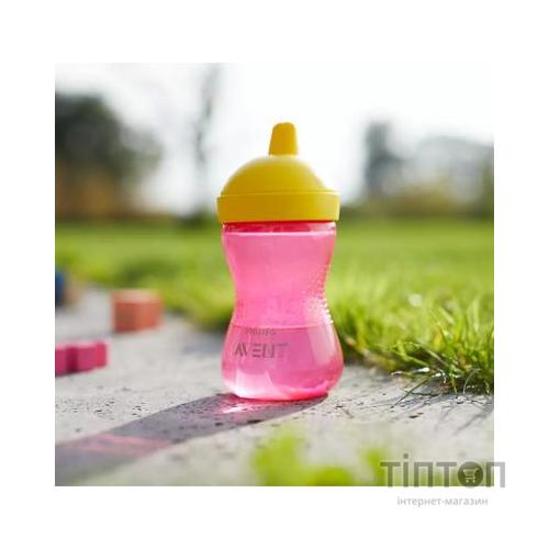 Поїльник-непроливайка Philips AVENT з твердим носиком Рожева 300 мл (SCF804/04)