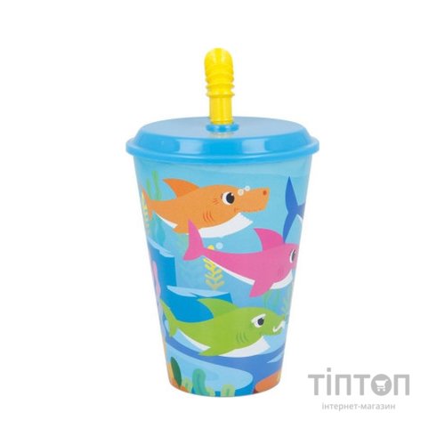Поїльник-непроливайка Stor Baby Shark, Easy Sport Tumbler 430 ml (Stor-13530)