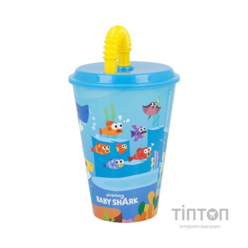 Поїльник-непроливайка Stor Baby Shark, Easy Sport Tumbler 430 ml (Stor-13530)