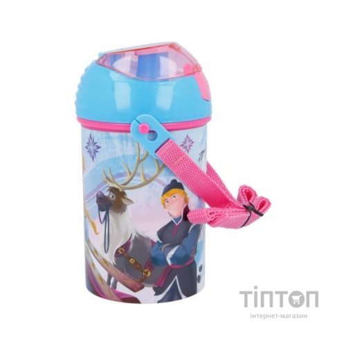 Поїльник-непроливайка Stor Disney - Frozen Iridescent Aqua, Pop Up Canteen 450 ml (Stor-17969)