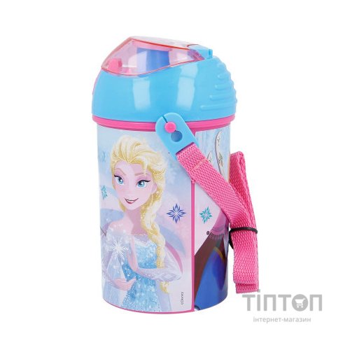 Поїльник-непроливайка Stor Disney - Frozen Iridescent Aqua, Pop Up Canteen 450 ml (Stor-17969)