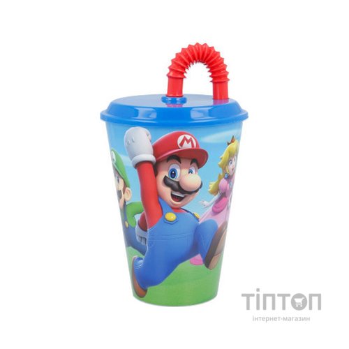Поїльник-непроливайка Stor Easy Sport Tumbler 430 мл Super Mario (Stor-21430)