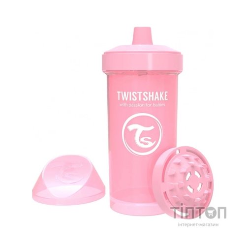 Поїльник-непроливайка Twistshake 360 мл 78279 світло-рожева (69893)