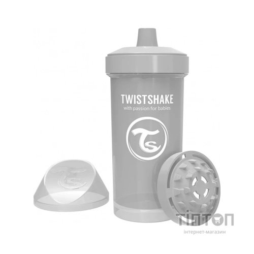 Поїльник-непроливайка Twistshake 360 мл 78284 сіра (69898)